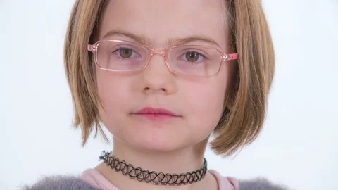 Young girl is nodding to something Stock Footage 83724902