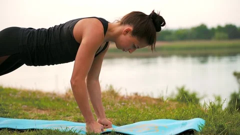 Young girl performs Stock Footage 110842372