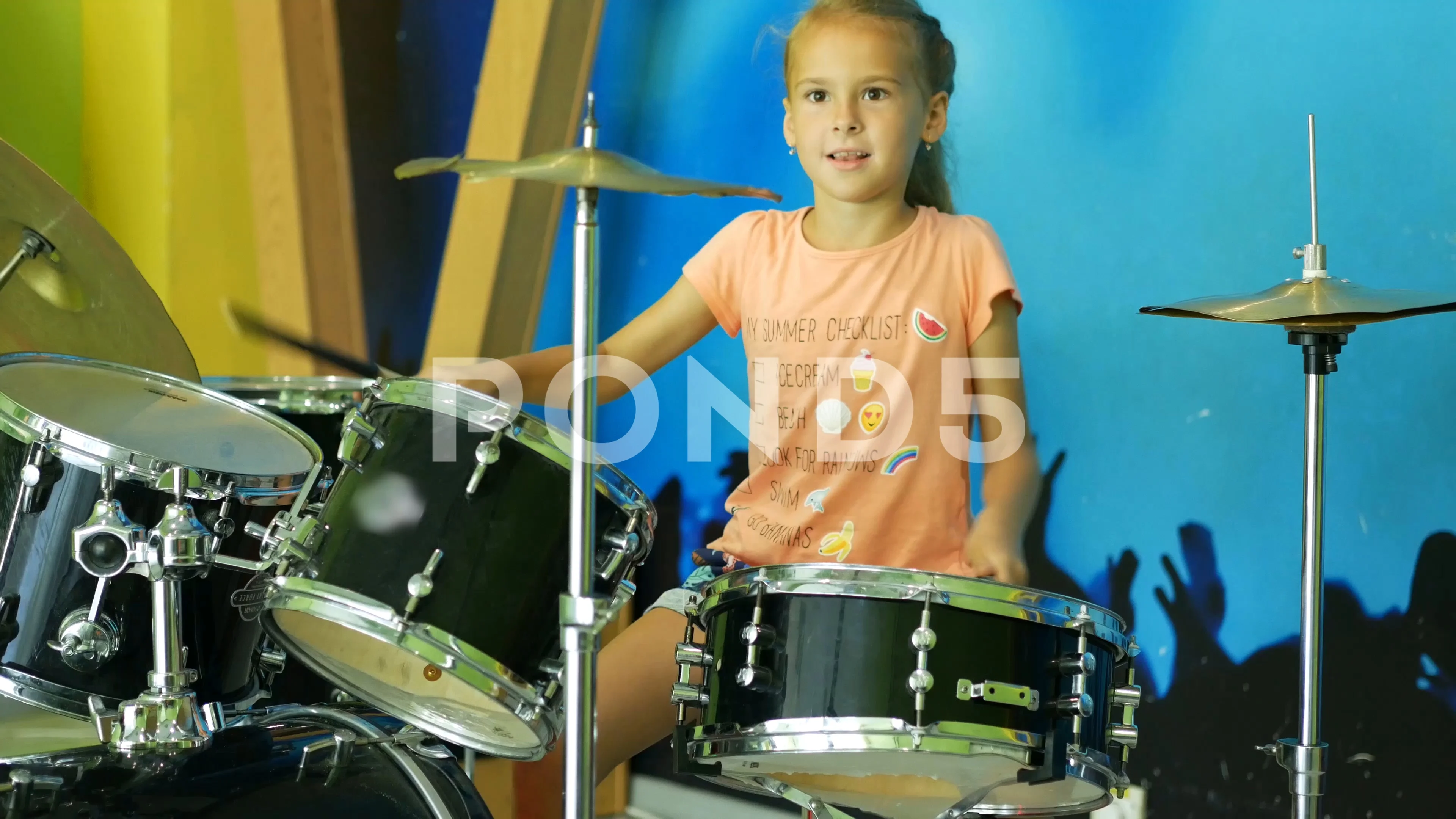 Little girl drum hot sale set