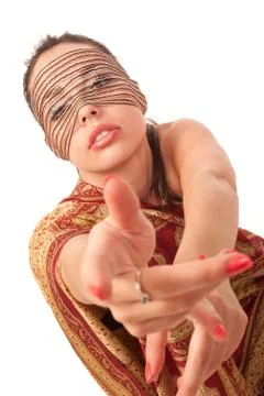 Young girl posing to the camera Stock Photos