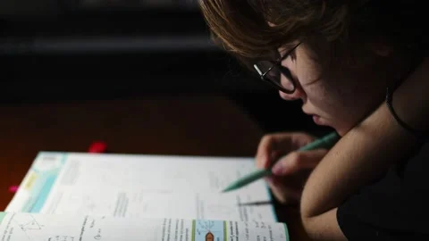 Young Girl is Studying Physics 3  Stock Footage 168301074