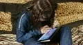 young girl with tablet pc HD Footage