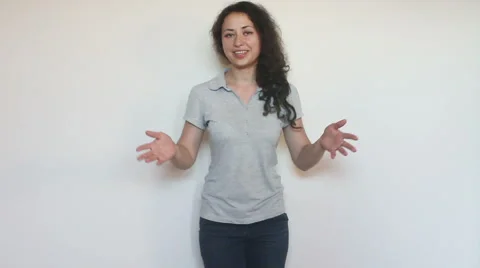 Young girl talking Stock Footage 52957149