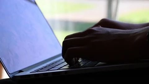 Young girl is typing on a computer. She gets frustrated and slams the lid. 스톡 동영상 108748728