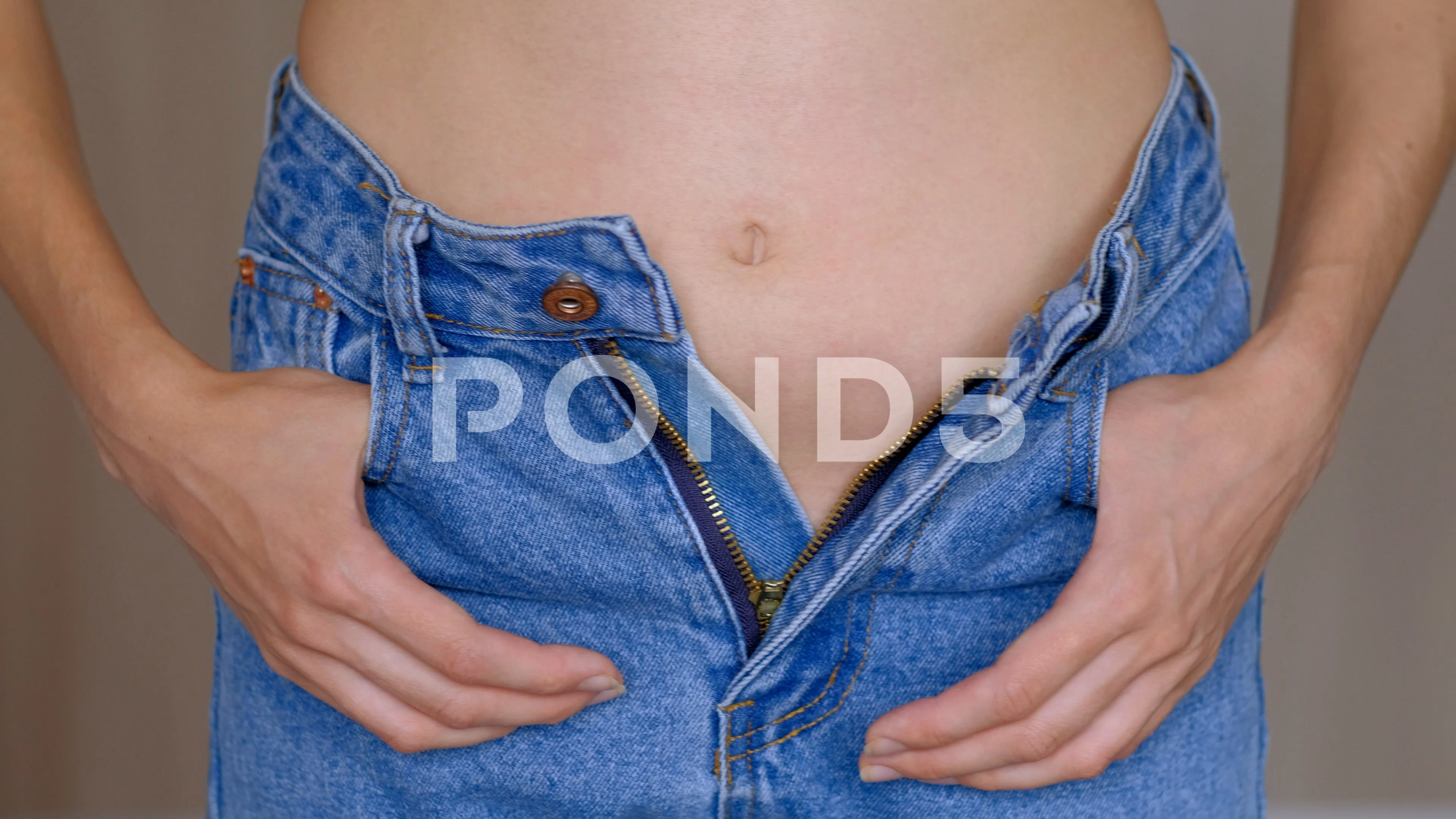 Girls In Unzipped Jeans