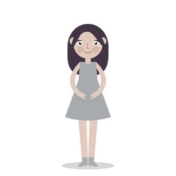 Young girl vector Stock Illustration
