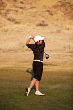 Young golfer Foto stock