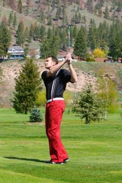 Young golfer Stock-Fotos
