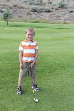 Young golfer Stock Photos