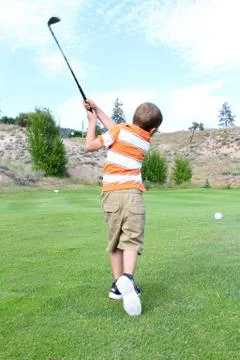 Young golfer Stock Photos