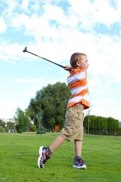 Young golfer Stock Photos