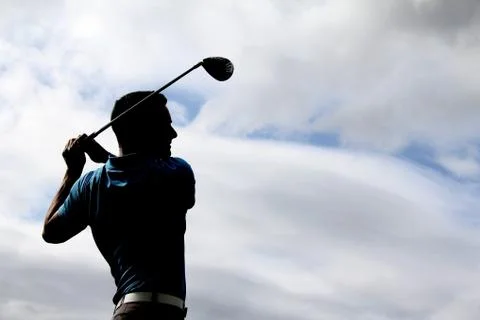 Young golfer Foto stock