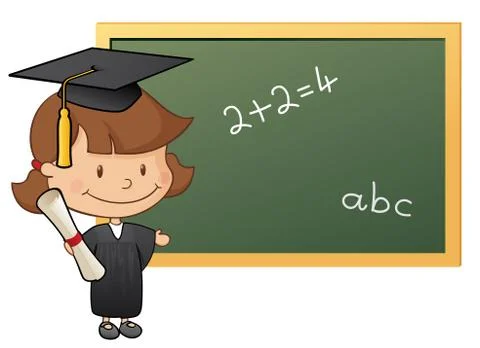 Young graduate Stock Illustration