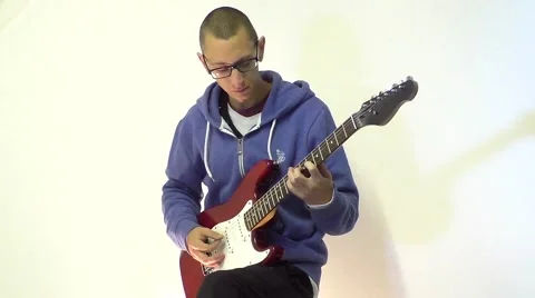 Young Guitar Player Video stock 58273590