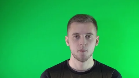 A young guy is blowing Video stock 85300467