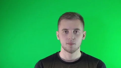 A young guy is blowing Video stock 85300503