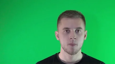 A young guy is blowing Stock Footage 85300672