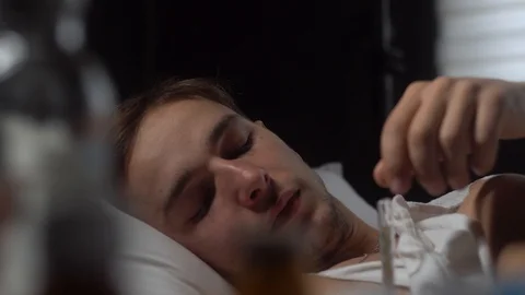 The young guy checks the temperature and is upset Stock Footage 125809831