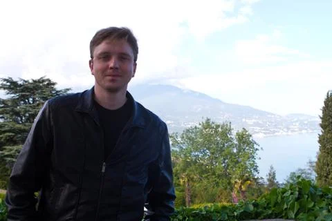 Young guy in crimea Stock Photos