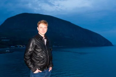 Young guy in Crimea Stock Photos
