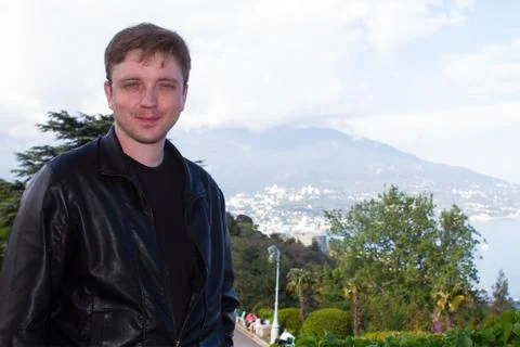 Young guy in Crimea Stock Photos