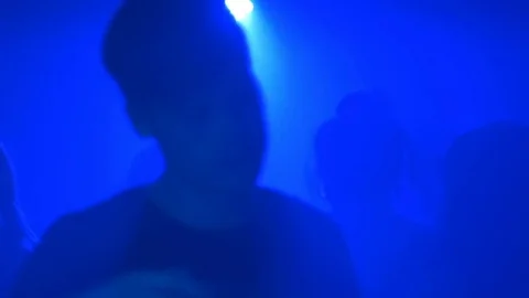 Young guy dances on the dance floor Stock Footage 81783429