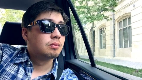 Young guy enjoying the view Video stock 101074403