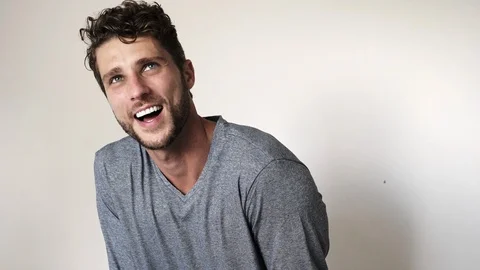 Young guy in glasses Stock Footage 93829716