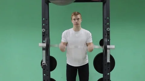 A young guy in the gym Video stock 71220507