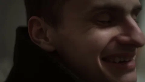 Young guy laughs Stock Footage 77384867