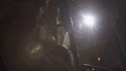 Young guy pulls up on the crossbar Stock Footage 77379350