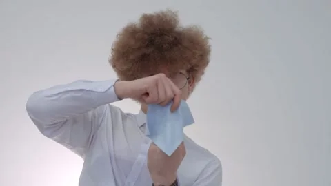 The young guy shows the middle finger Stock Footage 146576448
