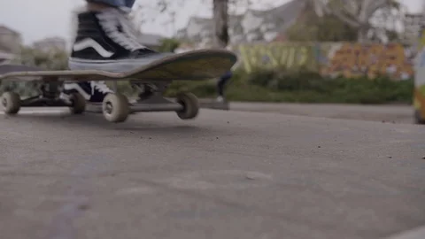 Young Guy with Skateboard Stock-Footage 107147356