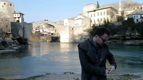 Young guy taking a selfie Stock Footage 47013124