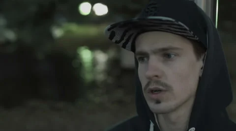 Young guy tells something Stock-Footage 62948081