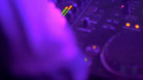 Young guy uses a DJ keyboard Stock Footage 81782119