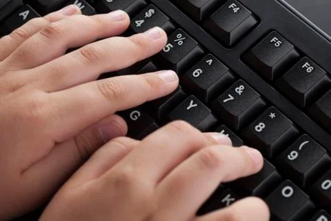 Young hacker Stockfoto's