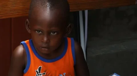 Young Haitian boy Stock Footage 21579446