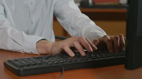 Young handsome businessman programmer dancing while working Stock Footage 58958430