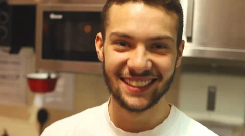 Young handsome chef smiling Stock Footage 35650085