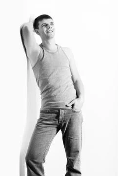 Young handsome guy Stock Photos