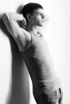 Young handsome guy Stock Photos