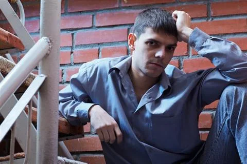 Young handsome guy Stock Photos