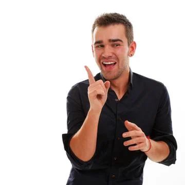Young handsome guy Stock Photos