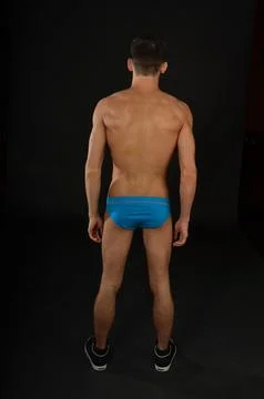 Young handsome man posing in the studio. Foto stock