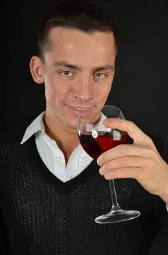Young handsome man posing in the studio. Stock Photos