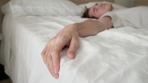 Young handsome man sleeping Stock Footage 197821453
