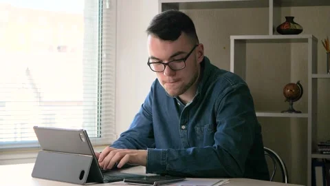 A young handsome young man Stock Footage 276119038
