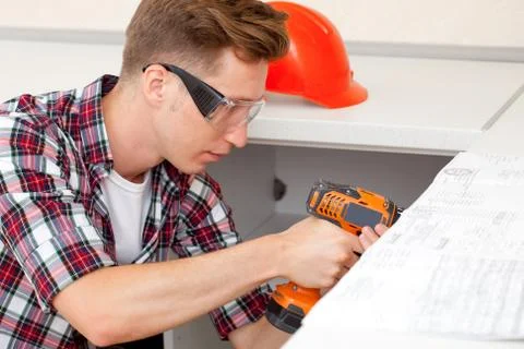 Young handyman Stock Photos