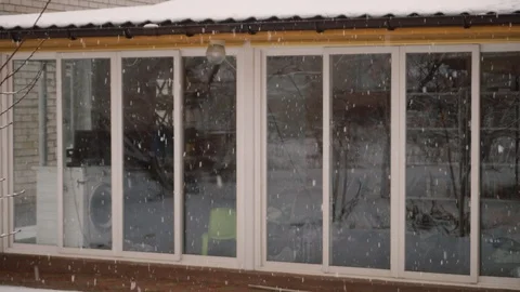 Young Happy Boy Throwing Snow, Playing winter holiday games Stock Footage 100273804